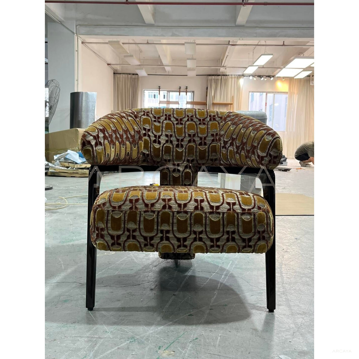 Fabric Lounge Chair in detail