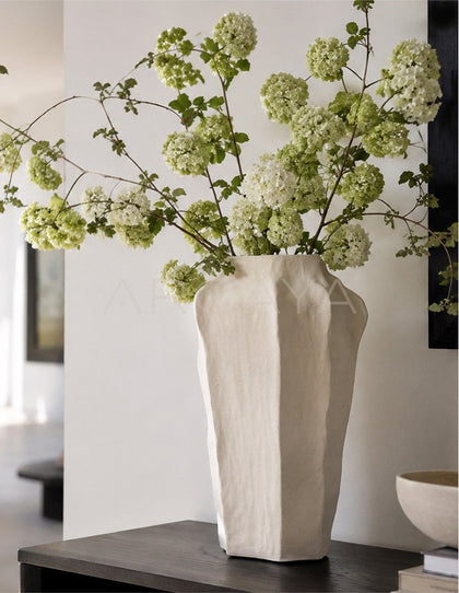 Plain Edge Hand Pinched Ceramic Vase - scene