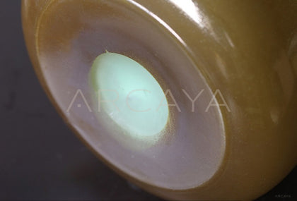 Mid Century Glazed Glass Vase Tabletop - scene