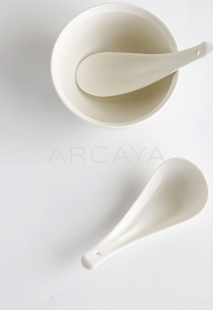 Rongbai Collab Minimalist Leaf Spoon - scene