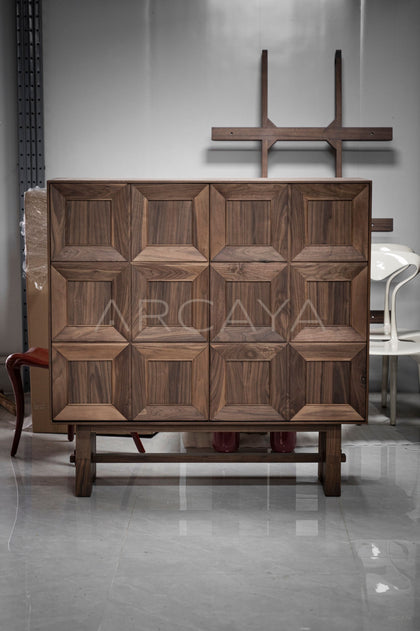 Black Walnut Solid Wood Sideboard - scene