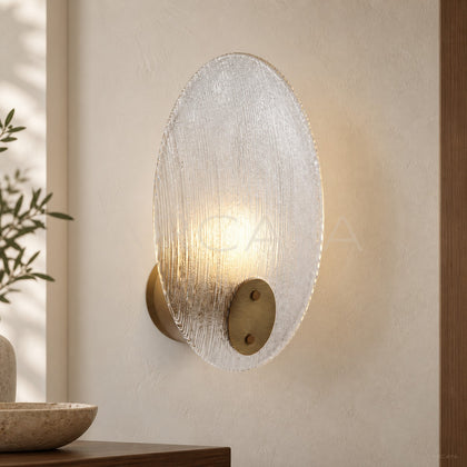 Clear Flower Leaf Wall Light 54113 - main