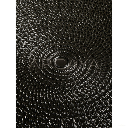 Carved Sunflower Round Coffee Table - scene