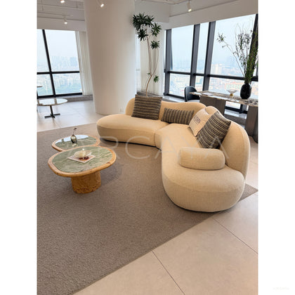 Rounded Curved Sofa - scene