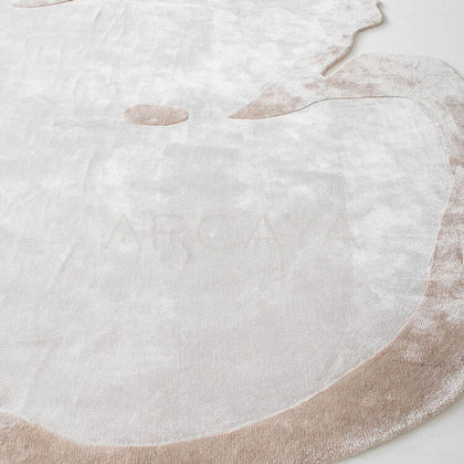 Irregular Organic Shaped Rug - scene