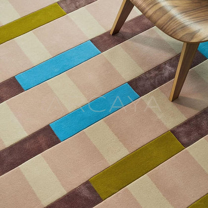Earth Tone Stain Resistant Rug - scene