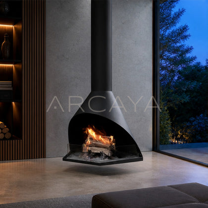 Merle Hanging Fireplace - scene