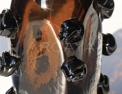 Irregular Glazed Glass Art Vase - scene