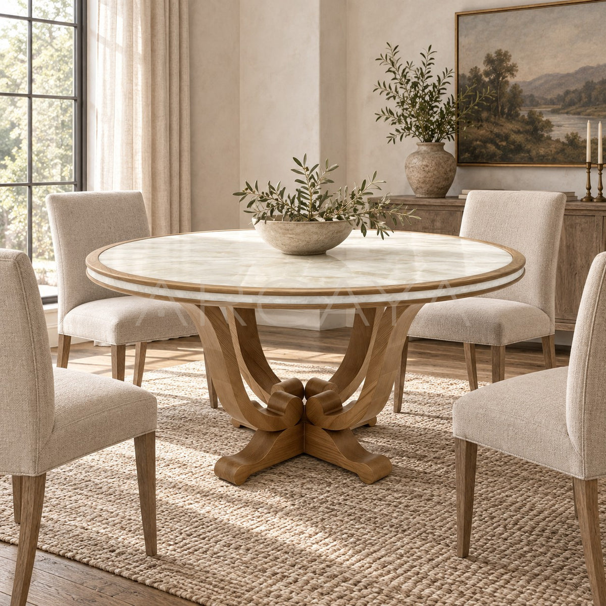 Aston Yuelan Round Table in detail