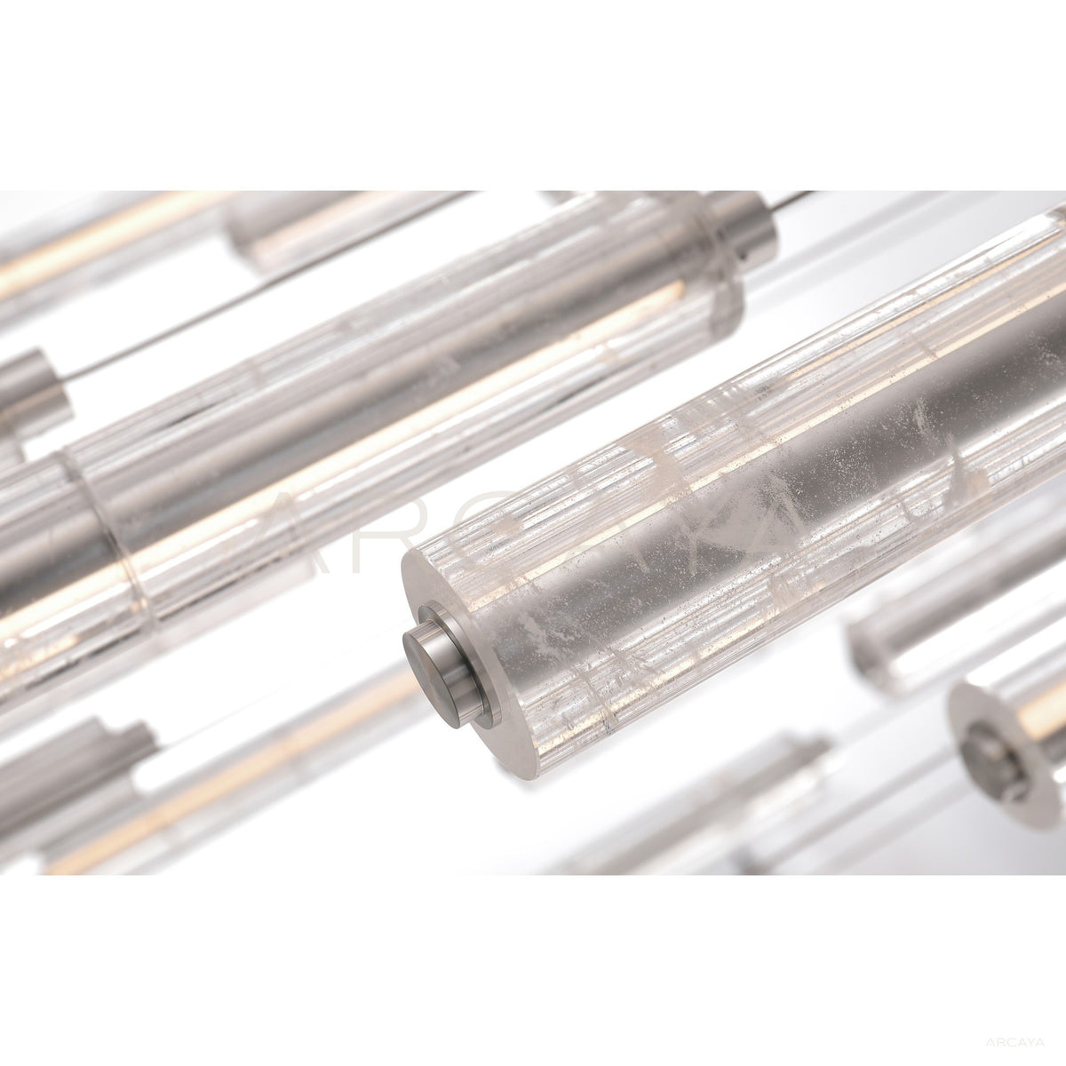 Linear Cloud Crystal Tube Pendant Light 80545 in detail