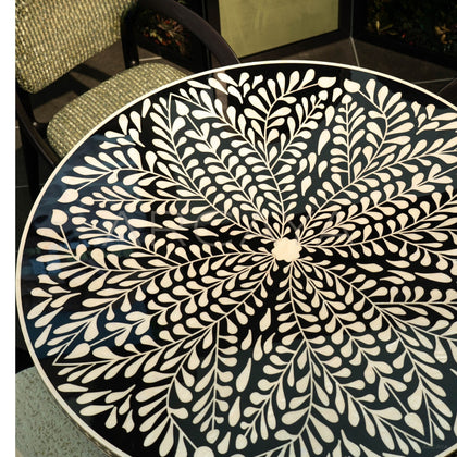 Mother Of Pearl Art Dining Table - scene