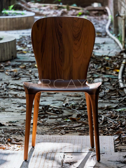 Teak Chair Light And Shadow - scene