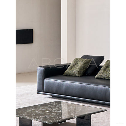 Horizon Leather Sofa - scene