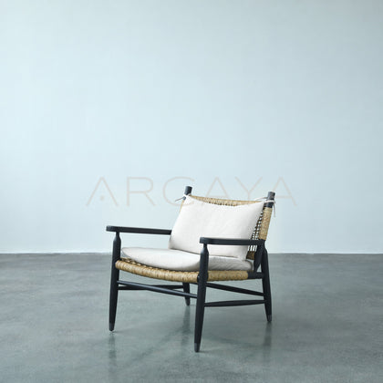 Oak Light Brushed Rattan Armchair - main