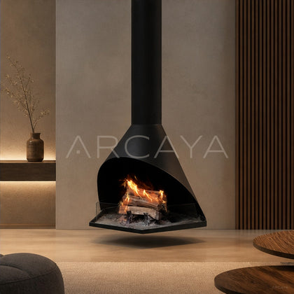 Merle Hanging Fireplace - scene