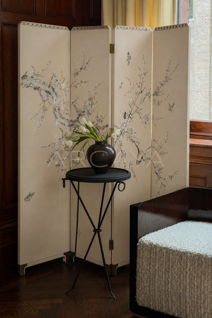 Mother Of Pearl French Chinoiserie Screen - scene
