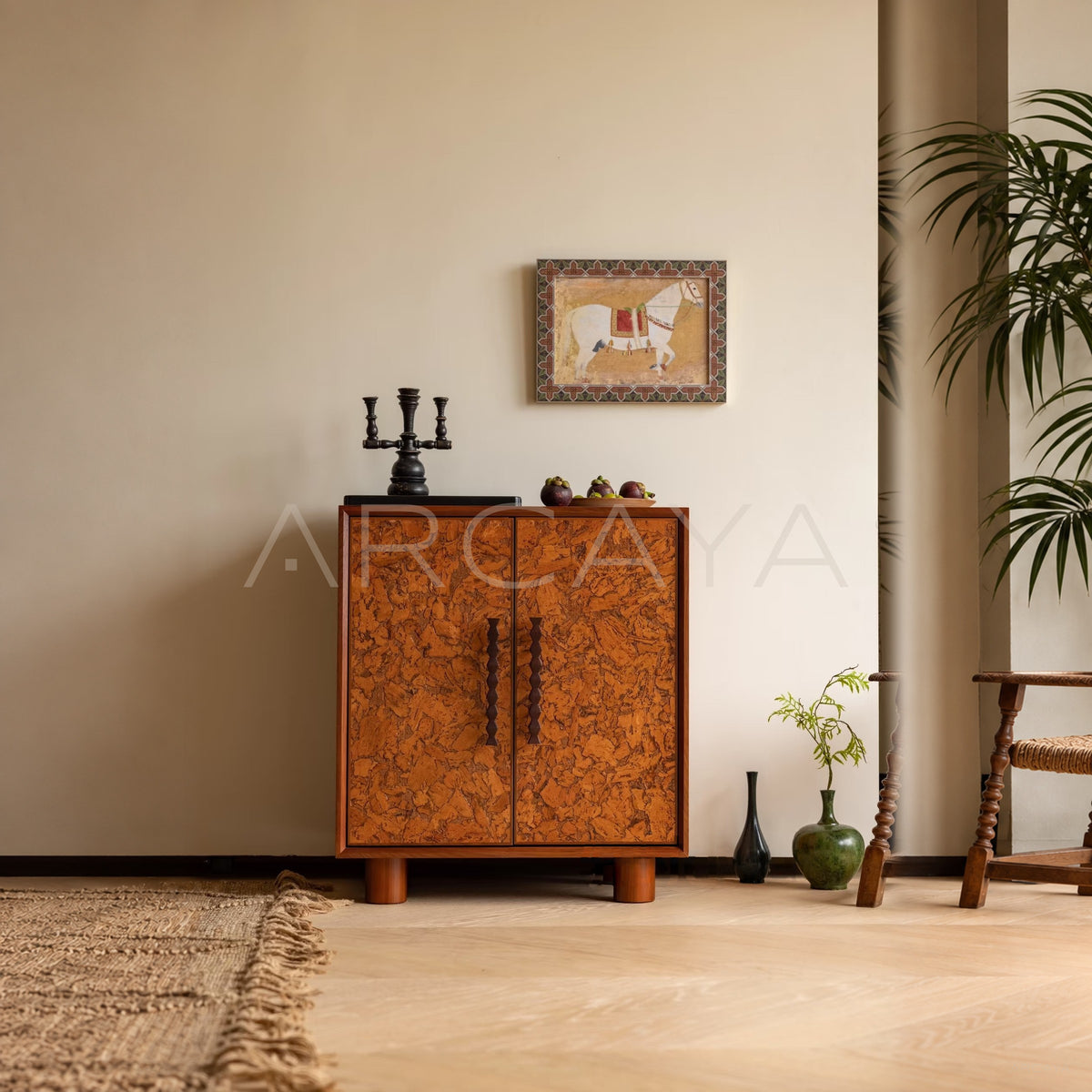 Mid Century Amber Cabinet - main