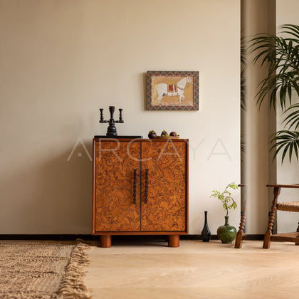 Mid Century Amber Cabinet - main