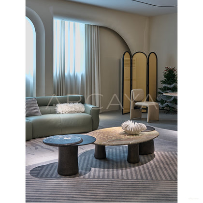 Cloud Stone Nesting Coffee Table - scene