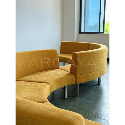 Curved Corner Sofa - scene