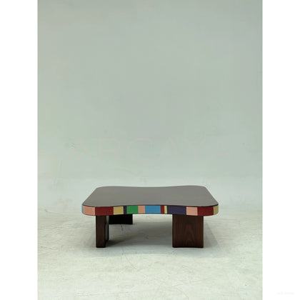 Colorful Mid Century Coffee Table - scene