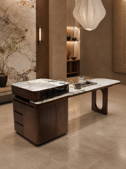 Daze Crystal Pandora Stone Island Table - scene