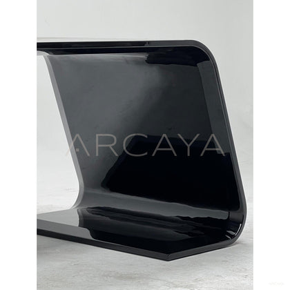 Italian Lacquered Curved Executive Desk - scene