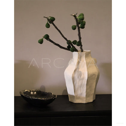 Irregular Sand Texture Wabi Sabi Art Vase - scene