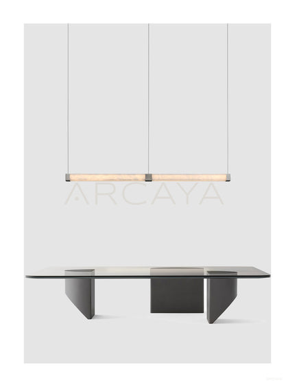 Linear Stone Column Pendant Light 23031 - scene