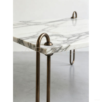Square Marble Coffee Table - scene