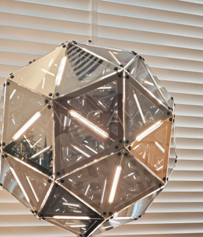 Prism Globe Cone Base Table Lamp 95373 - detail