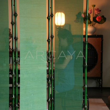 Qingyun Bamboo Folding Screen - detail