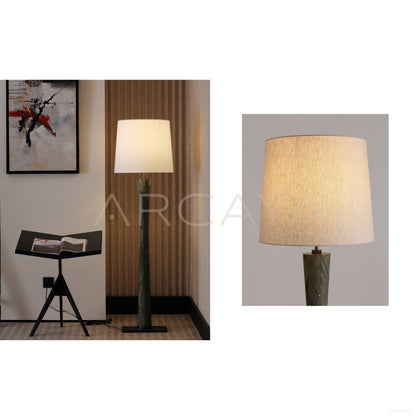 Green Prism Fabric Shade Floor Lamp 95334 - scene