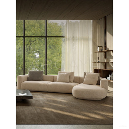 Irregular Corner Fabric Sofa - scene