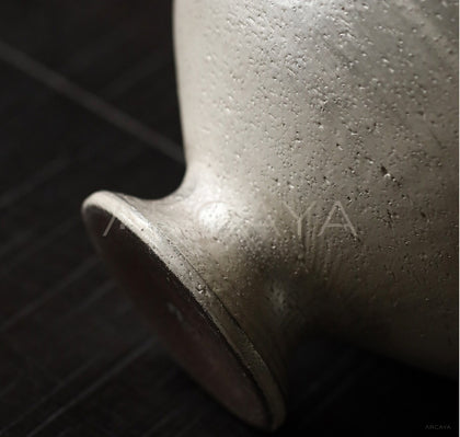 Dadan Handmade Silver Glaze Vase Living Room - scene