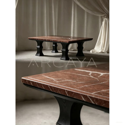 Square Bamboo Coffee Table - scene