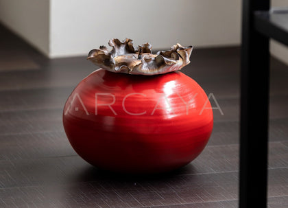 Vintage Handmade Ceramic Vase Living Room - scene