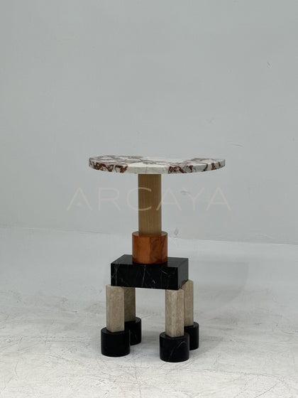 Playful Marble Side Table - scene