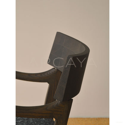 Oak Smoked Light Brushed Dining Chair - scene