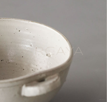 Amu Collab Double Ear Large Ceramic Bowl - scene