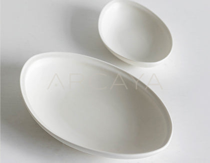 Rongbai Collab White Porcelain Tableware Gift Set - scene
