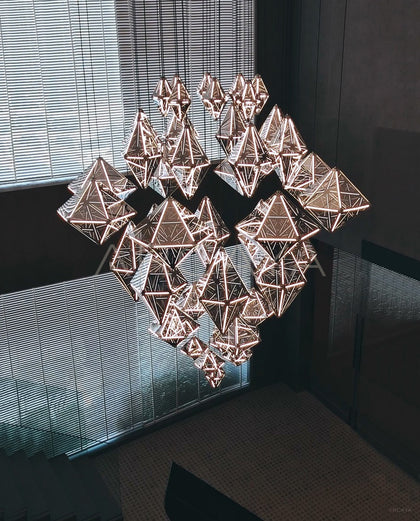 Prism Long Diamond Pendant Light 95372 - scene