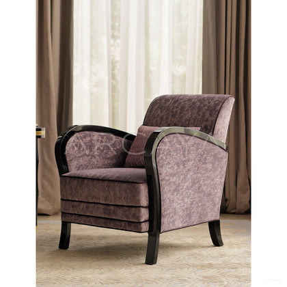 Amaya Sky Purple Armchair - scene