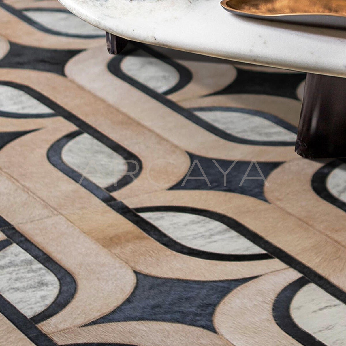 Vintage Style Living Room Rug in detail