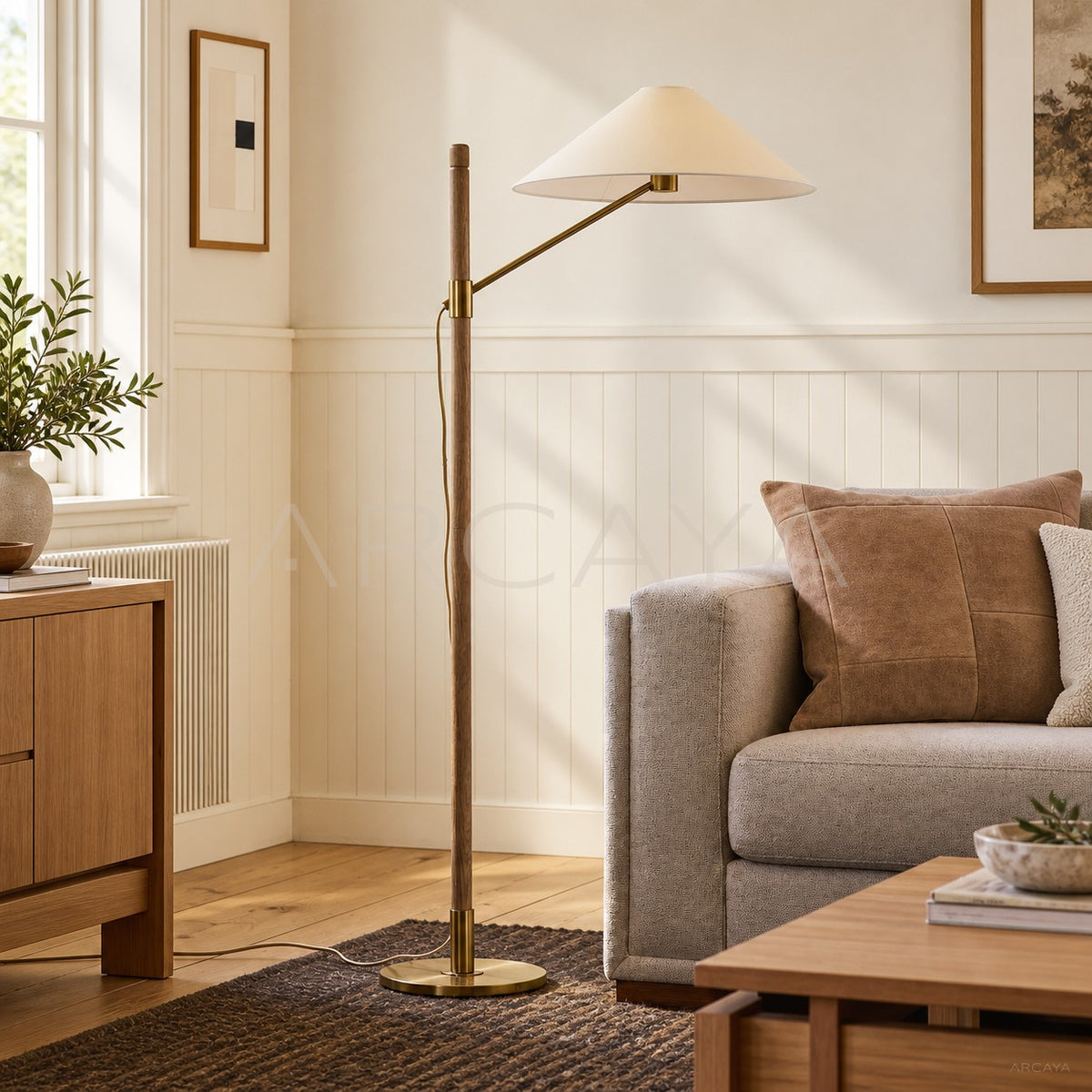 Swing Arm Fishing Floor Lamp - main