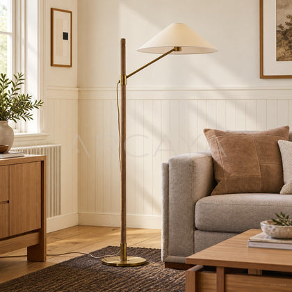 Swing Arm Fishing Floor Lamp - main