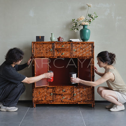 Marquetry Treasure Cabinet - scene