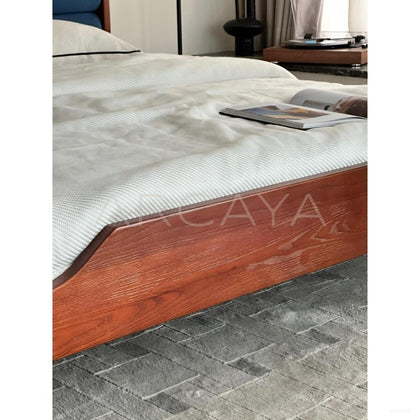 Jeaek Blue Swirl Bed - scene