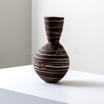 Dadan Marbled Clay Vase Living Room - main
