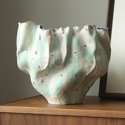 Jingdezhen Wabi Sabi Handmade Floor Vase - main